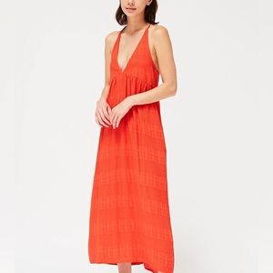 Lacausa Open Back Linen Maxi Dress